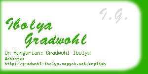 ibolya gradwohl business card